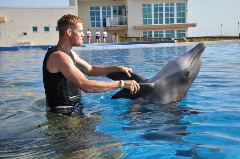 Dancing-w.-Lily2 Man with dolphin