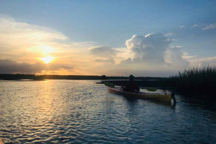 a boat on a body of water